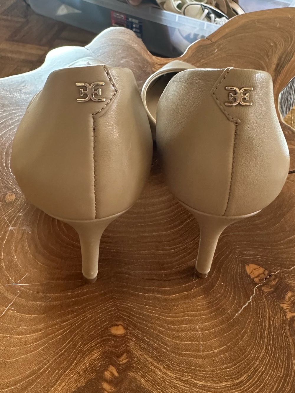 Sam Edelman Beige Pointed-Toe D'Orsay Pumps - Picture 3 of 5
